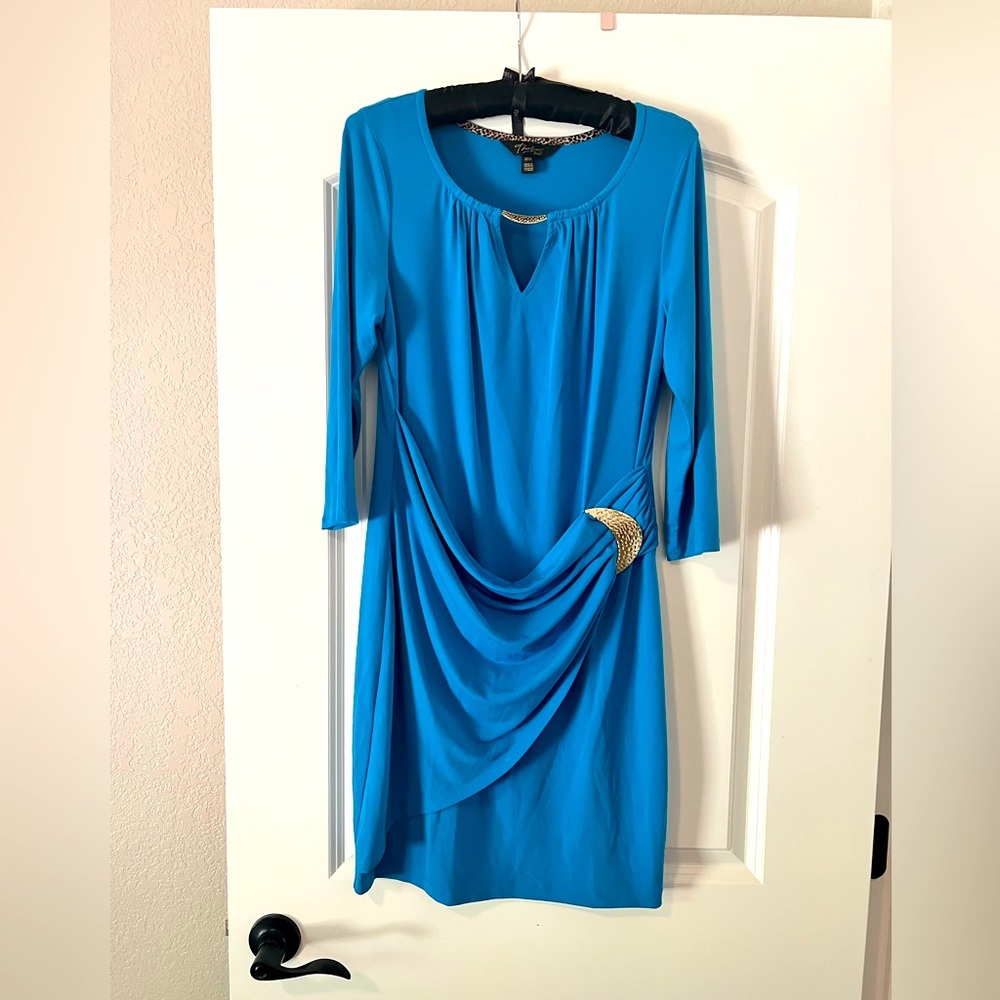 THALIA SODI TURQUOISE DRESS